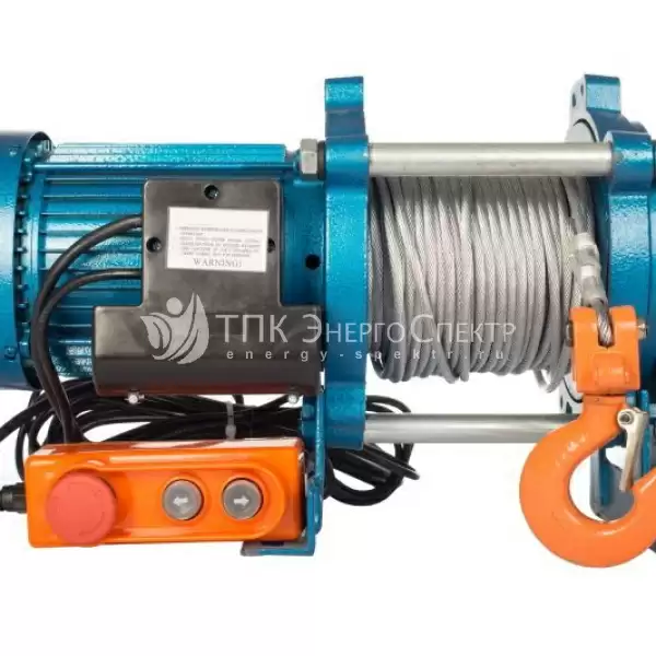 Лебедка TOR CD-1000-A (KCD-EC-1000 kg, 220В) с канатом 100 м (алюминиевый корпус)